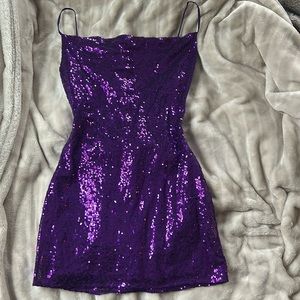 Lucy in the sky sparkly purple homecoming dress size s